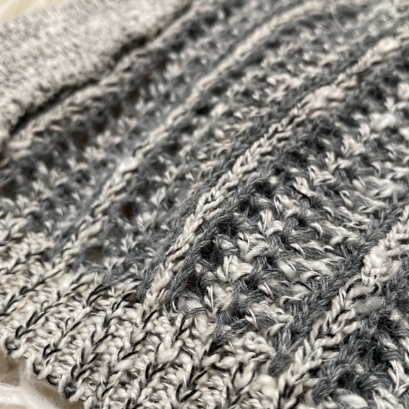 🎉HP🎉 Closet Space Hooded Open Cardigan 💗 Gray & White - Picture 11 of 14